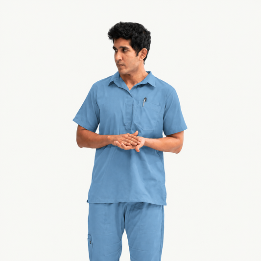 Men's Urban Collar Medical Scrub Set