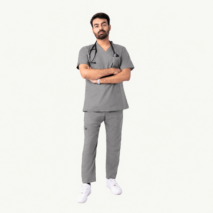Men's Pen-Pocket Medical Scrub Set