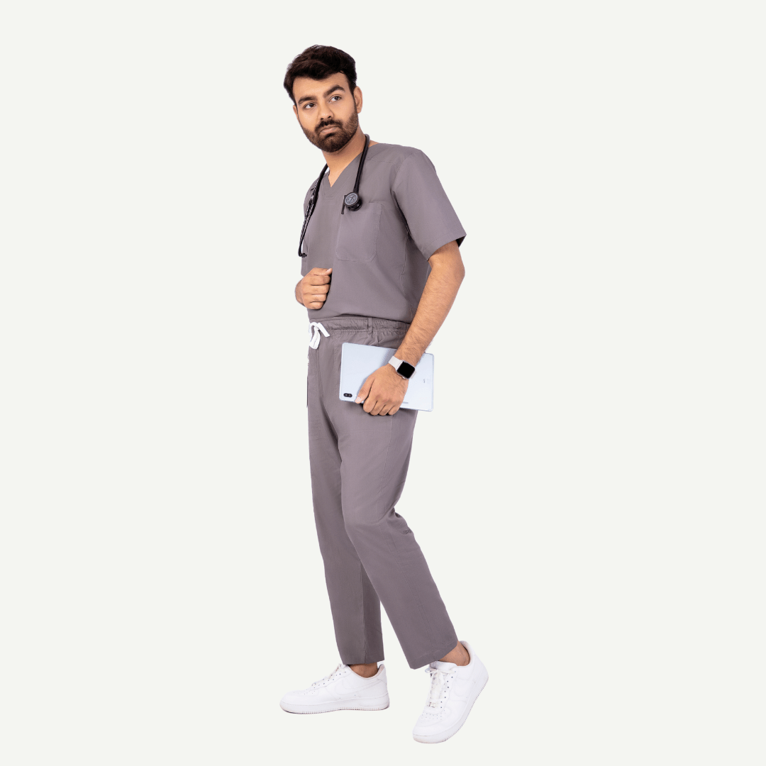 Men's Classic One-Pocket Medical Scrub Set