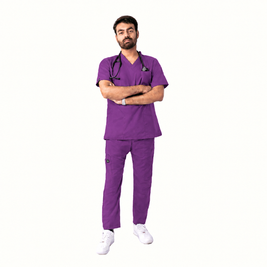 Men's Pen-Pocket Medical Scrub Set
