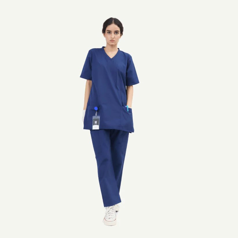 Extended V - Neckline Scrub Shirt - dr.stitchess