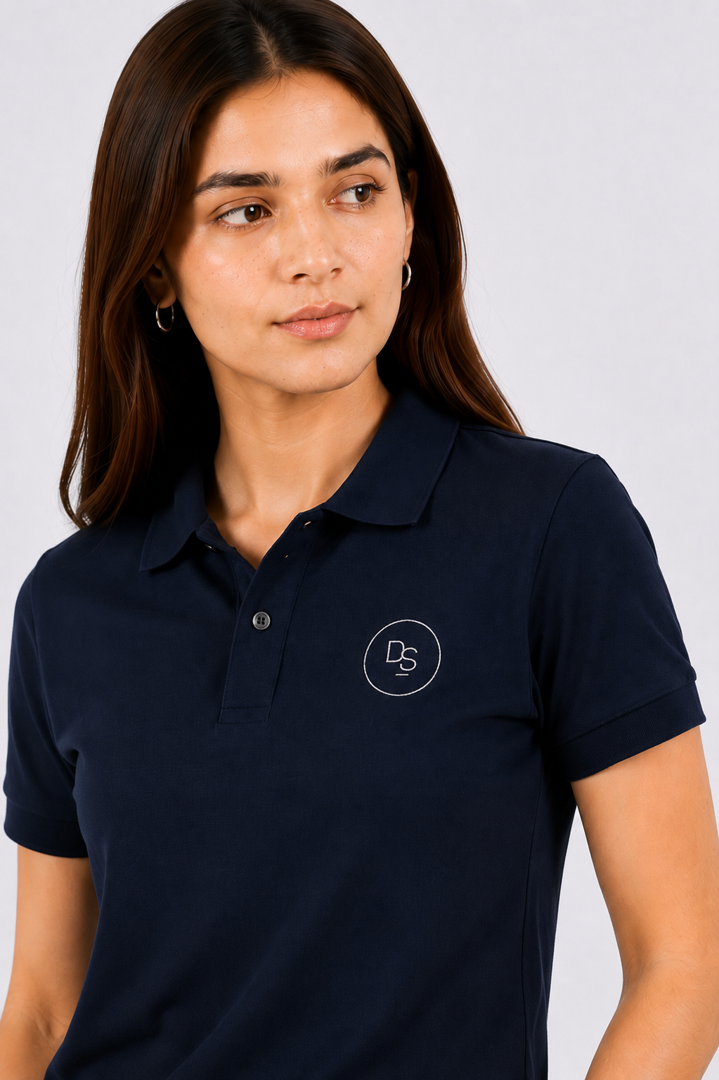 Unisex SuperSoft Cotton Polo Shirt Female - Navy