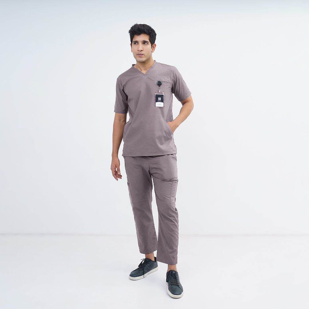 Men's Kangaroo Pocket Medical Scrub Set