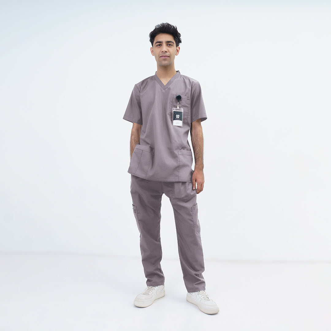 Men's Basic V-Neck Medical Scrub Set