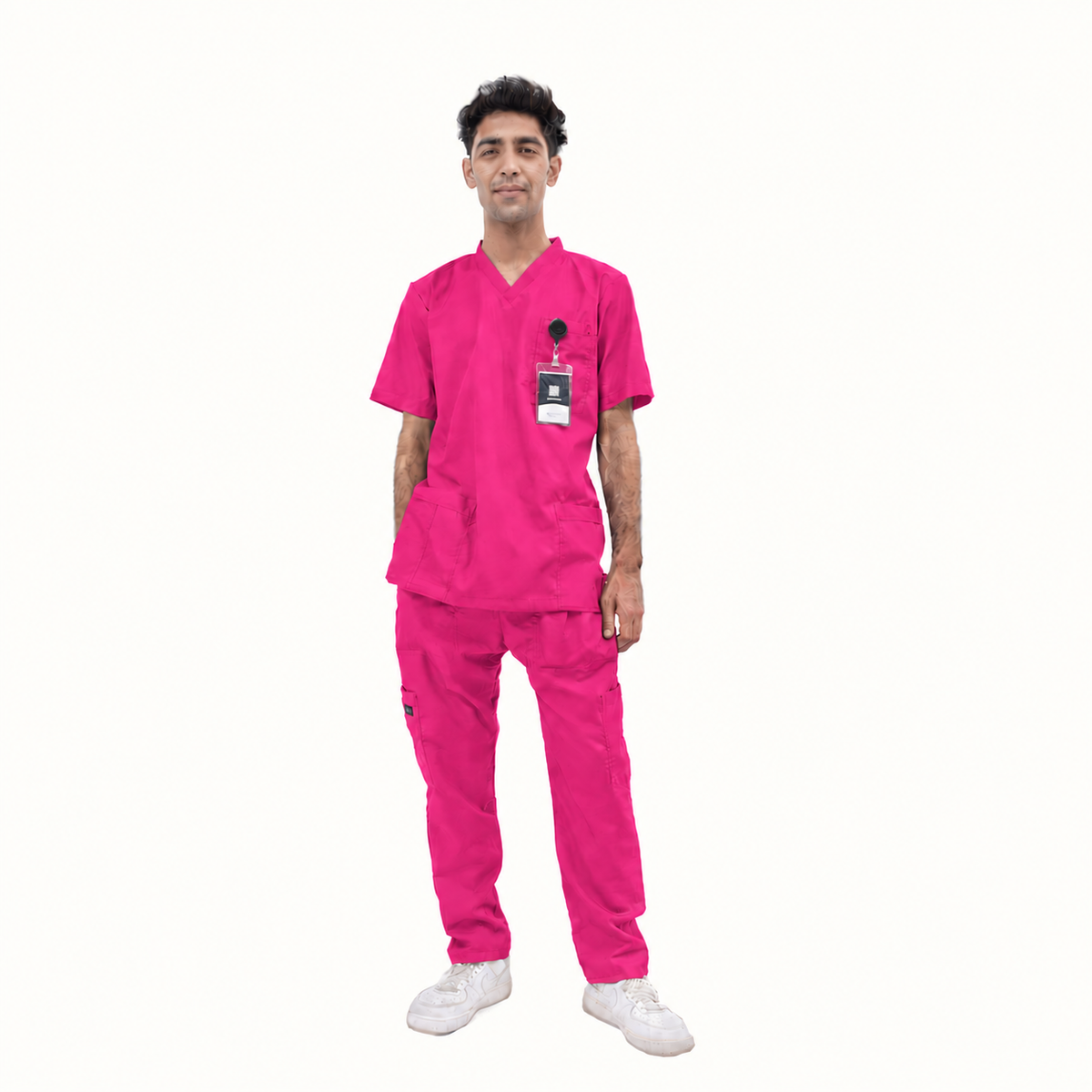 Men's Basic V-Neck Medical Scrub Set