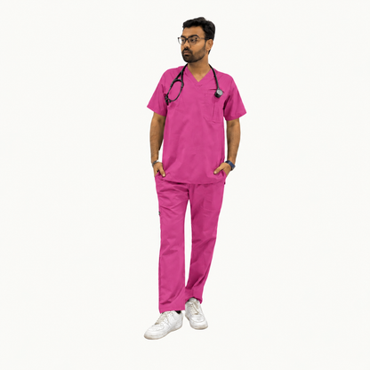 Men's Two Chest Pocket Medical Scrub Set