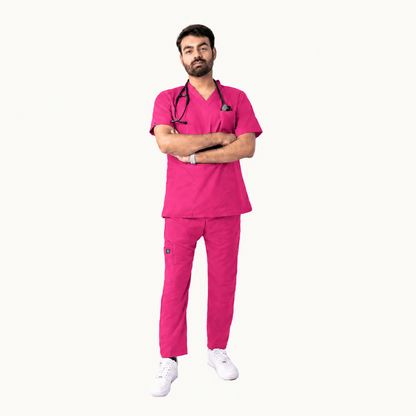 Men's Pen-Pocket Medical Scrub Set