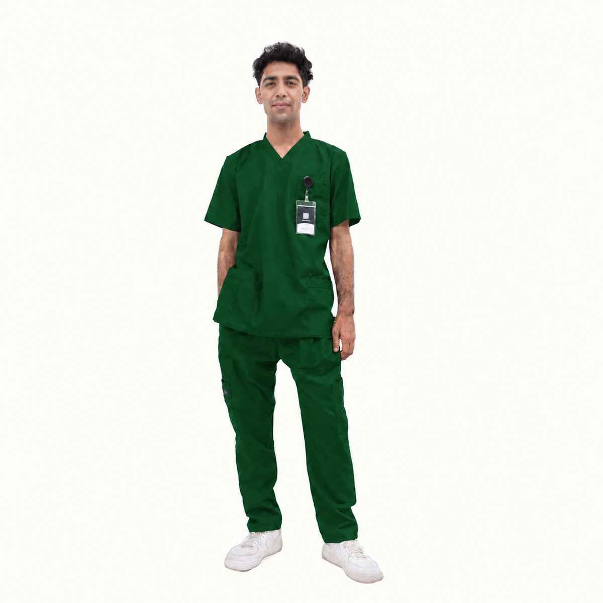 Men's Basic V-Neck Medical Scrub Set