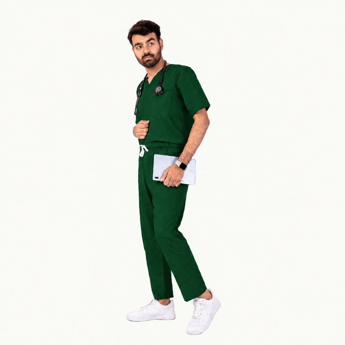 Men's Classic One-Pocket Medical Scrub Set