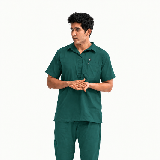 Men's Urban Collar Medical Scrub Set