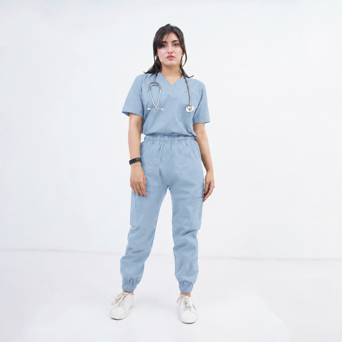 Women's Two-Pocket Medical Scrub Set