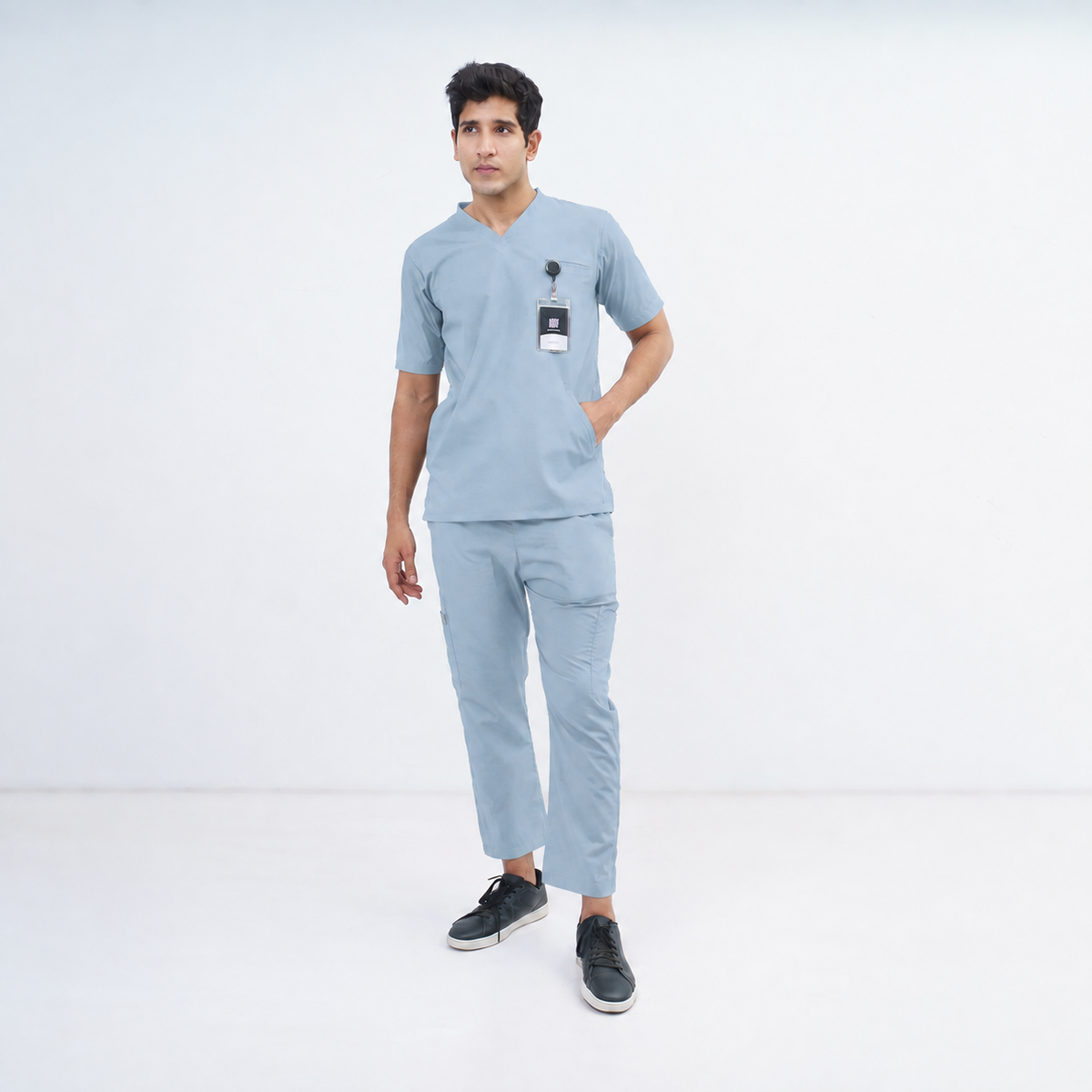 Men's Kangaroo Pocket Medical Scrub Set