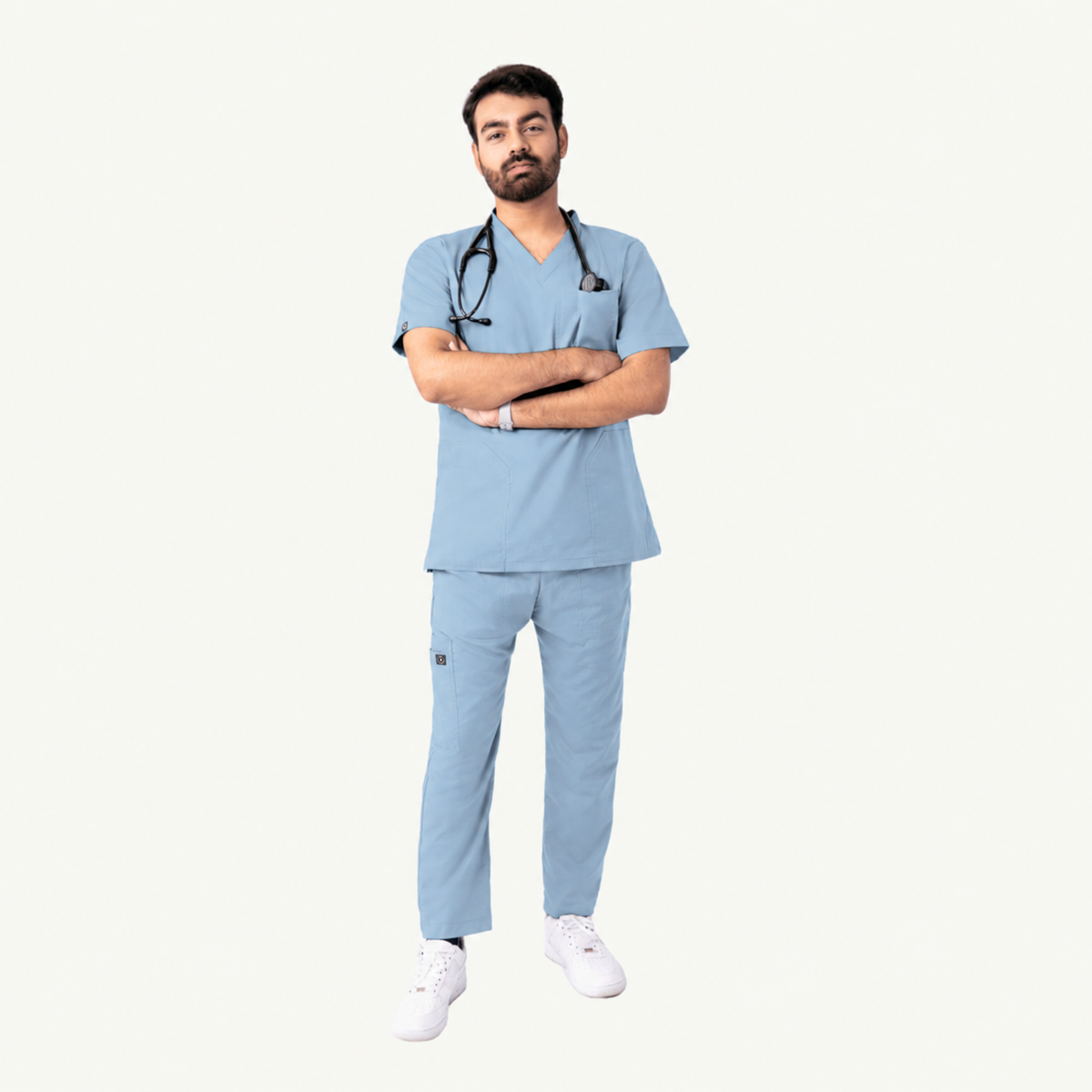 Men's Pen-Pocket Medical Scrub Set