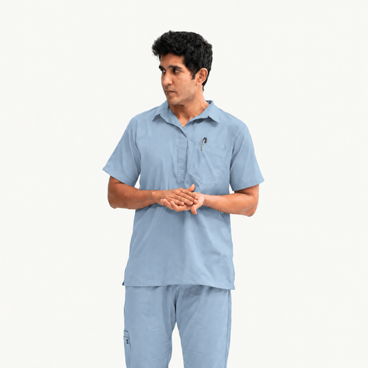 Men's Urban Collar Medical Scrub Set