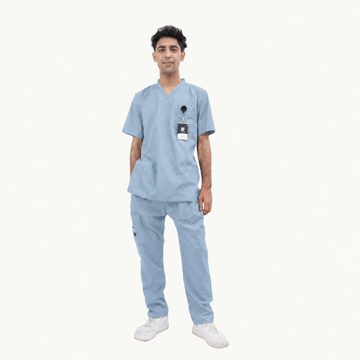 Men's Basic V-Neck Medical Scrub Set