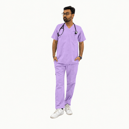 Men's Two Chest Pocket Medical Scrub Set