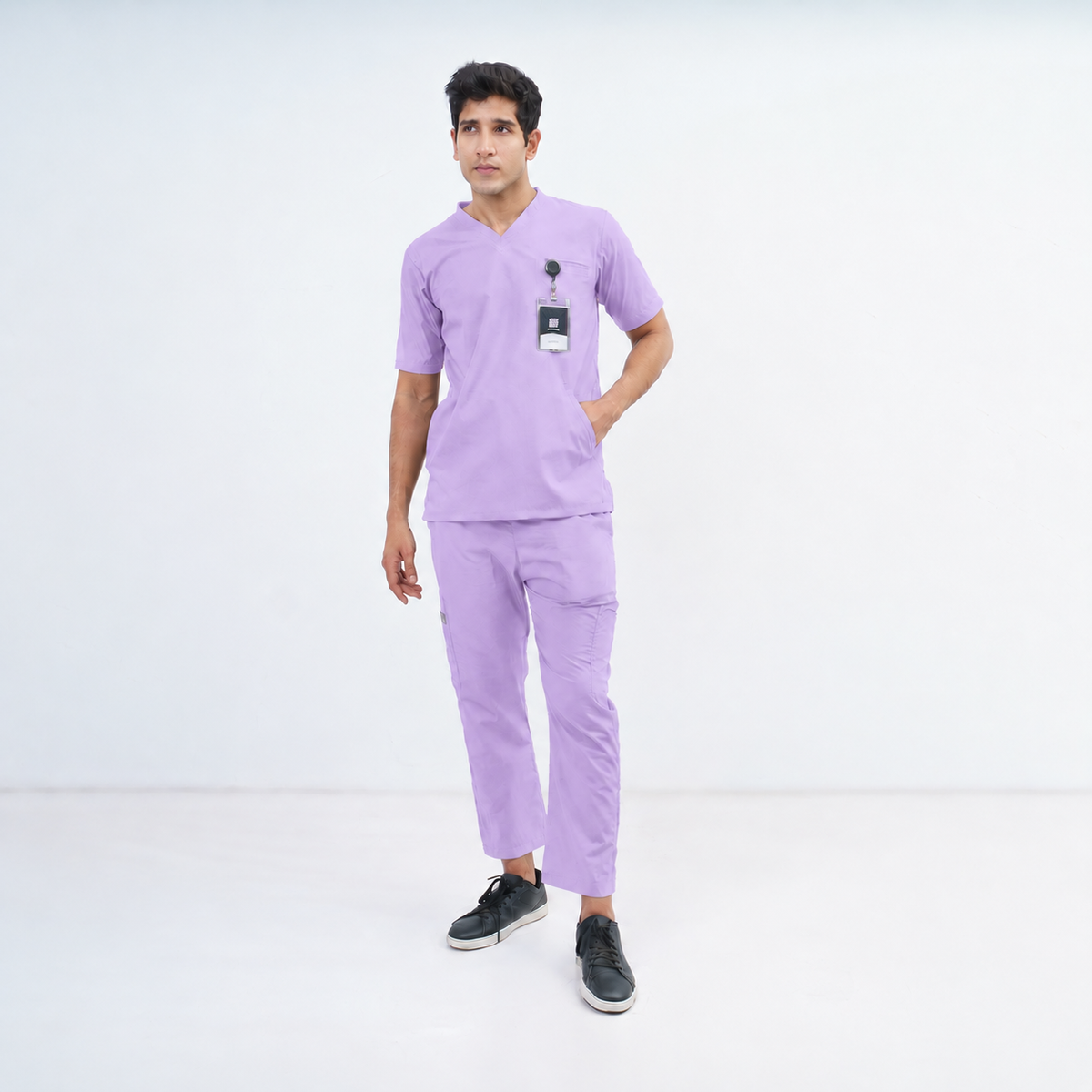 Men's Kangaroo Pocket Medical Scrub Set
