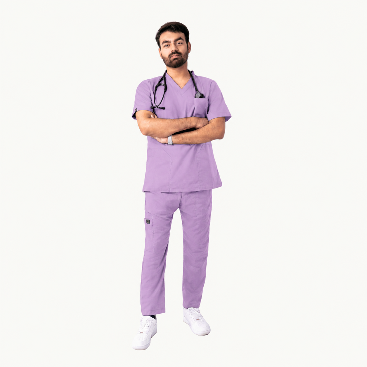 Men's Pen-Pocket Medical Scrub Set