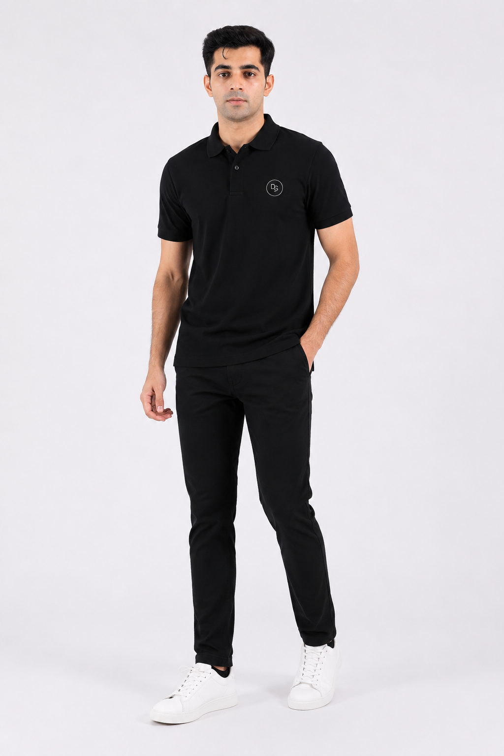 Unisex Polo Shirt - Black - dr.stitchess