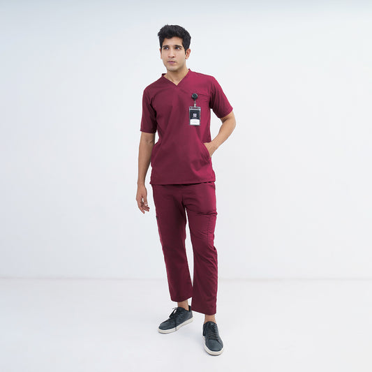 Men's Kangaroo Pocket Medical Scrub Set