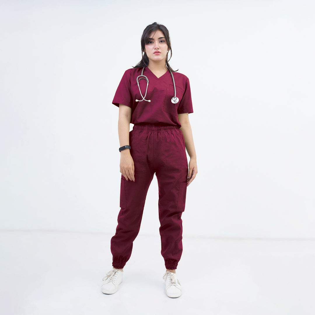 Women's Two-Pocket Medical Scrub Set