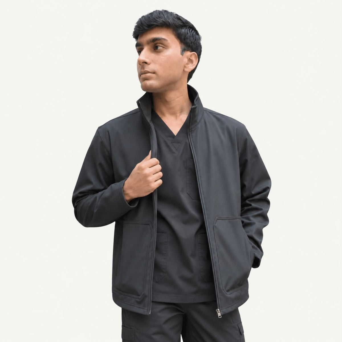 Men’s Premium Softshell Jacket – Black - dr.stitchess