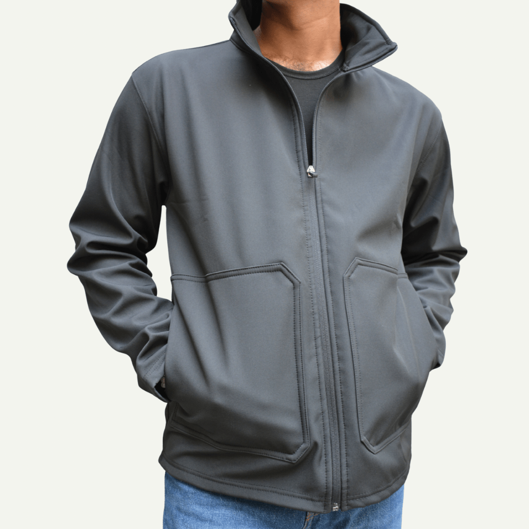 Men’s Premium Softshell Jacket – Black - dr.stitchess