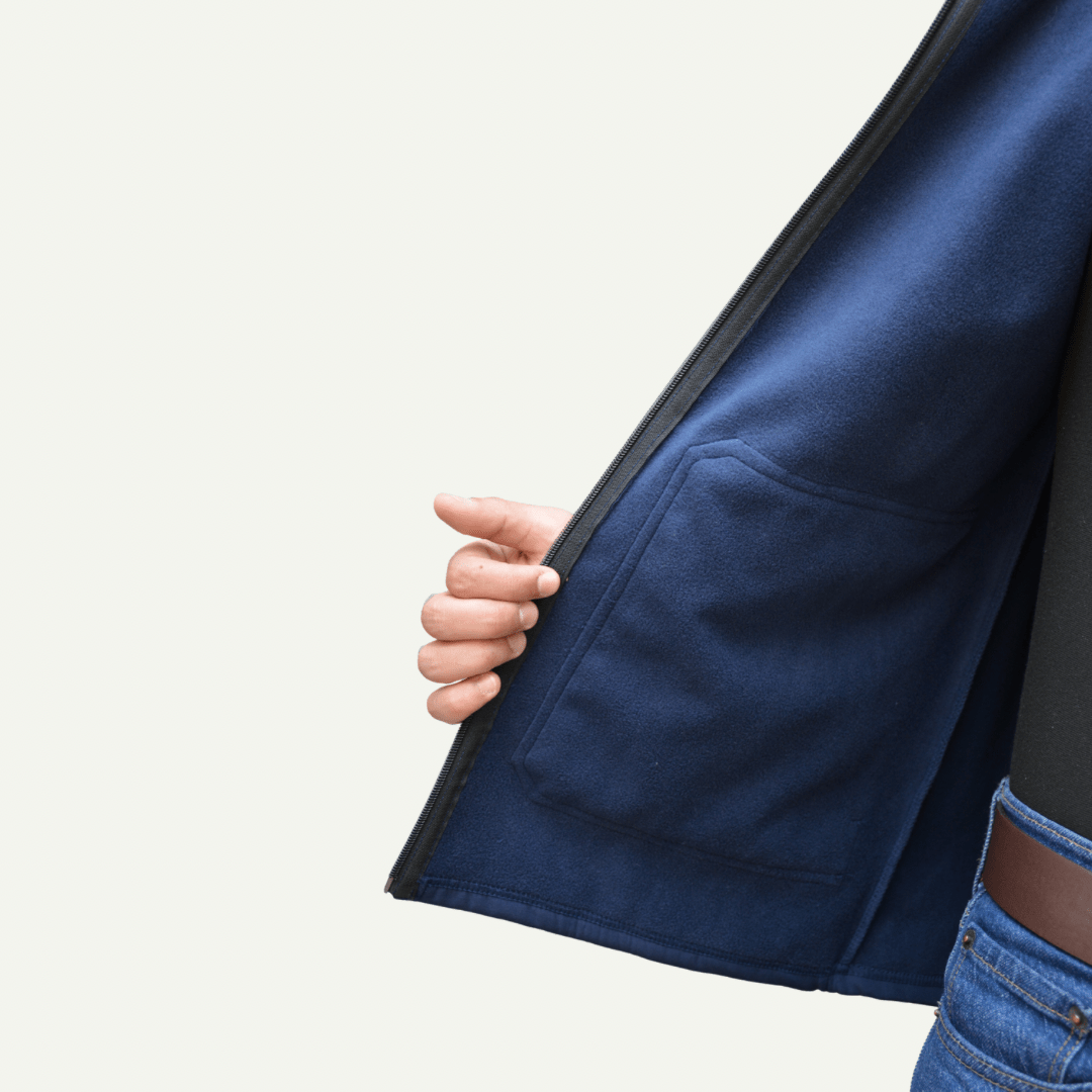 Men’s Premium Softshell Jacket – Blue - dr.stitchess