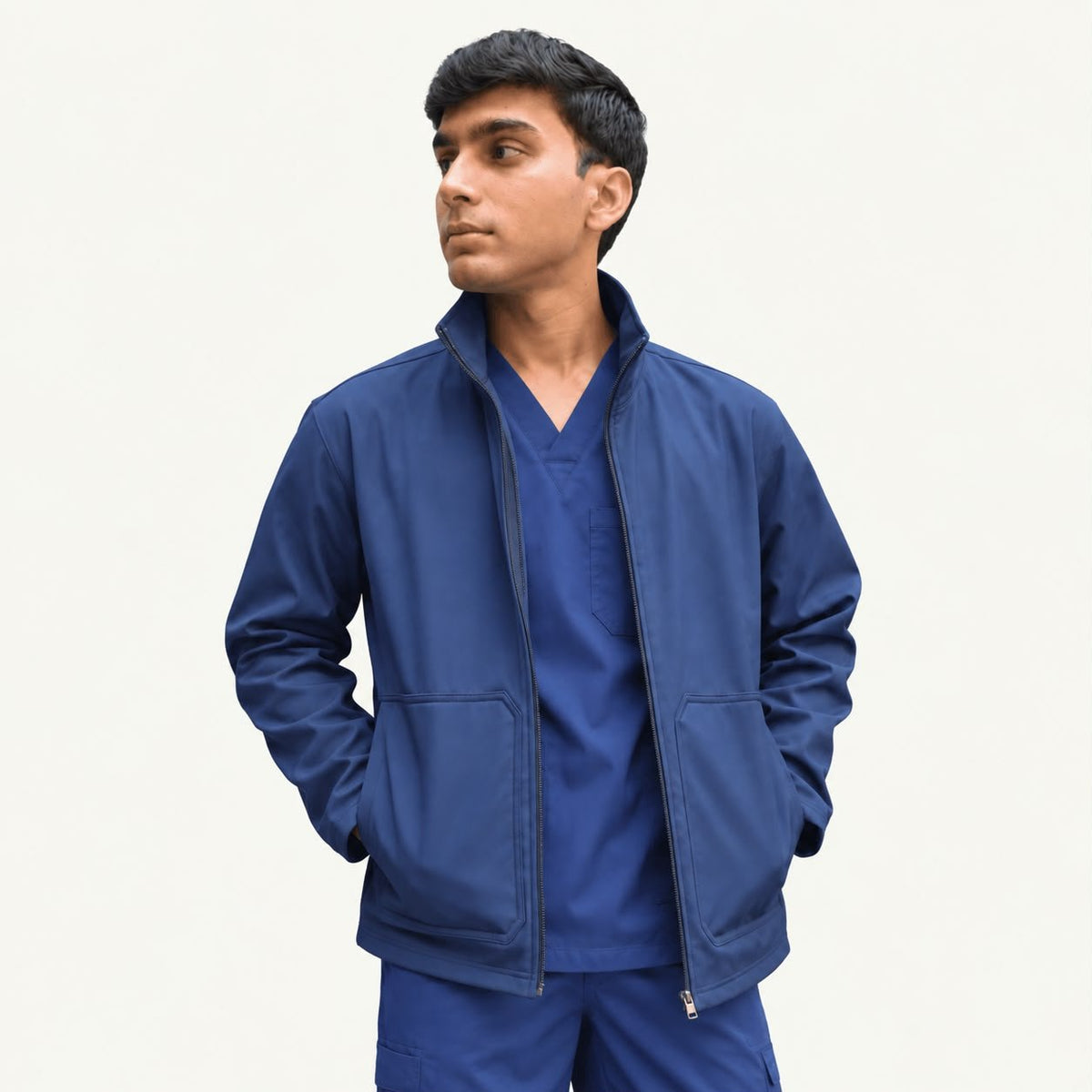 Men’s Premium Softshell Jacket – Blue - dr.stitchess