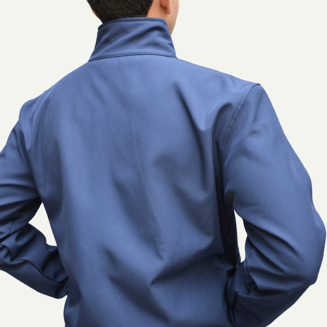 Men’s Premium Softshell Jacket – Blue - dr.stitchess