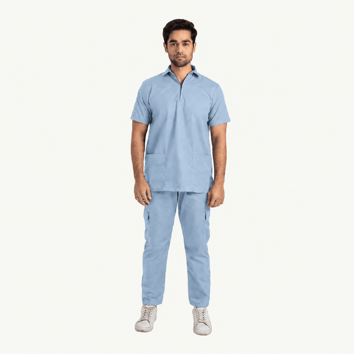 Men's Zip Collar Medical Scrub Set - dr.stitchess