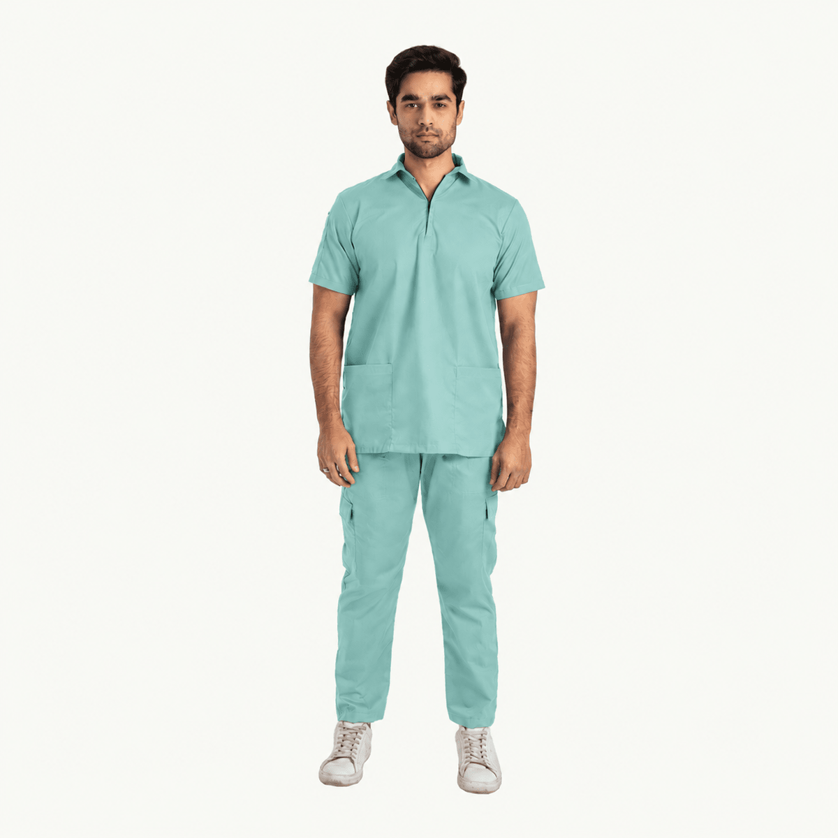 Men's Zip Collar Medical Scrub Set - dr.stitchess