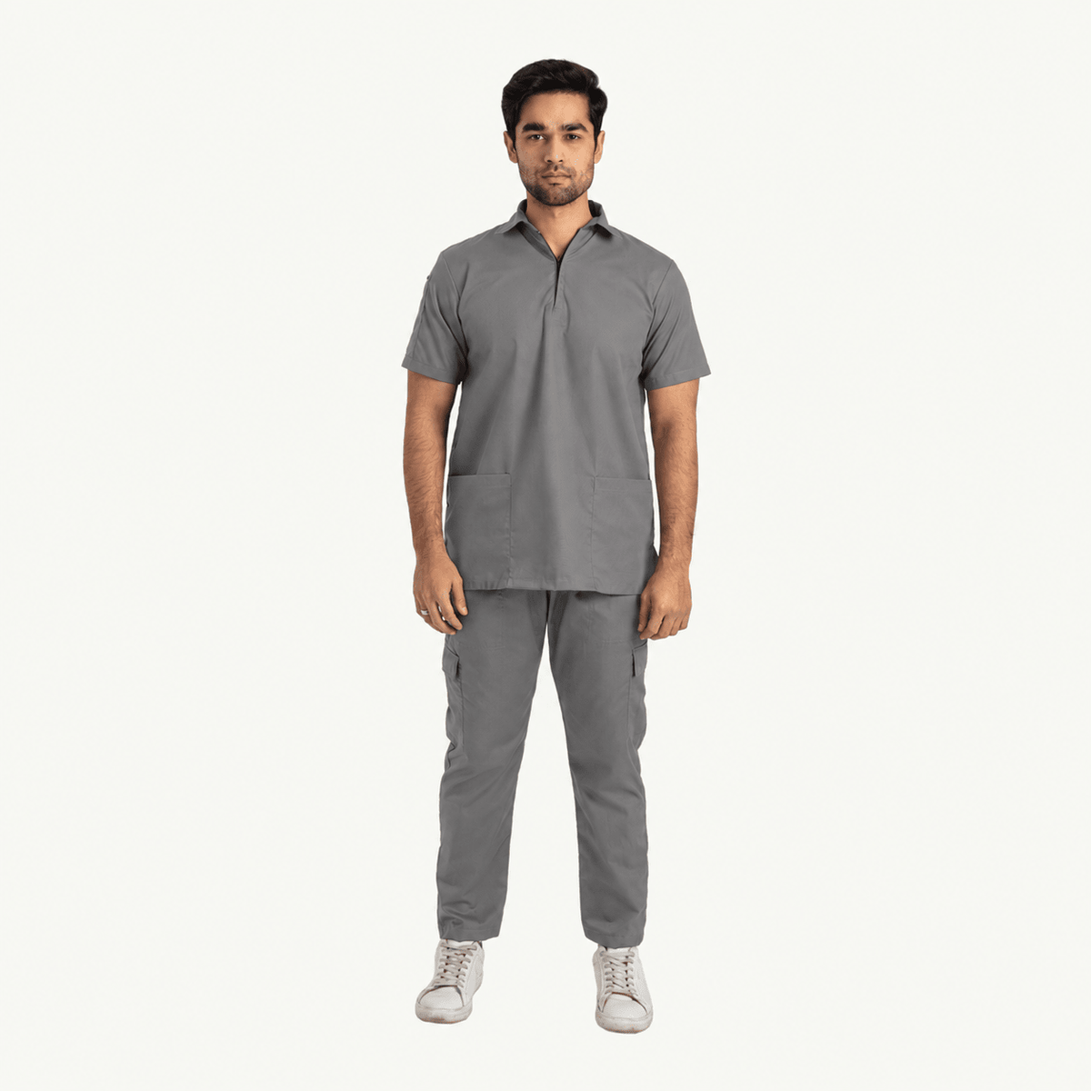 Men's Zip Collar Medical Scrub Set - dr.stitchess