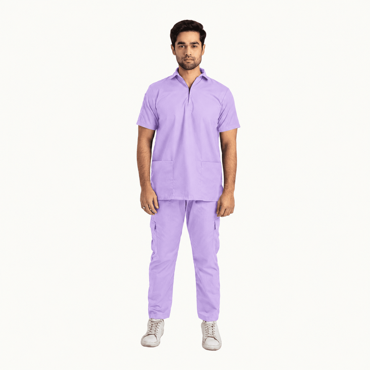 Men's Zip Collar Medical Scrub Set - dr.stitchess