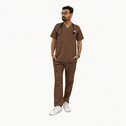 Men's Two Chest Pocket Medical Scrub Set