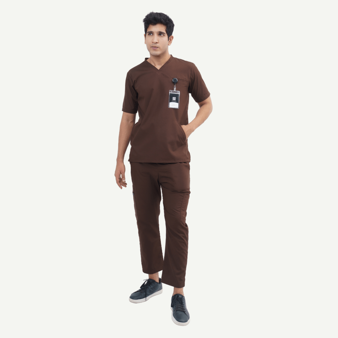 Men's Kangaroo Pocket Medical Scrub Set
