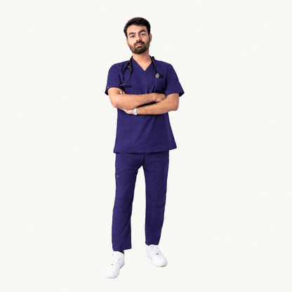 Men's Pen-Pocket Medical Scrub Set