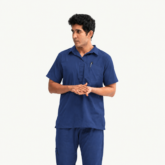 Men's Urban Collar Medical Scrub Set