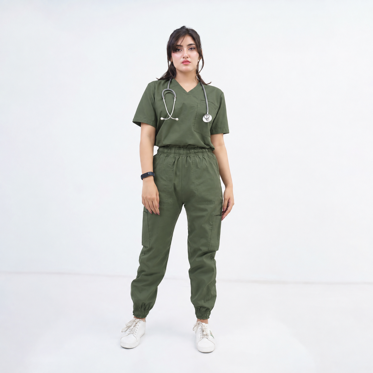 Women's Two-Pocket Medical Scrub Set