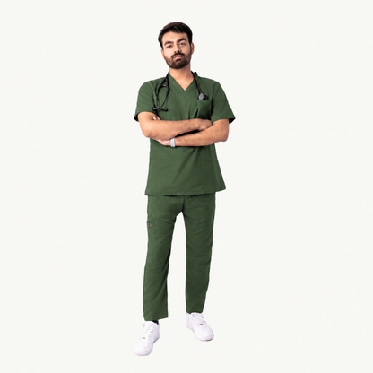 Men's Pen-Pocket Medical Scrub Set
