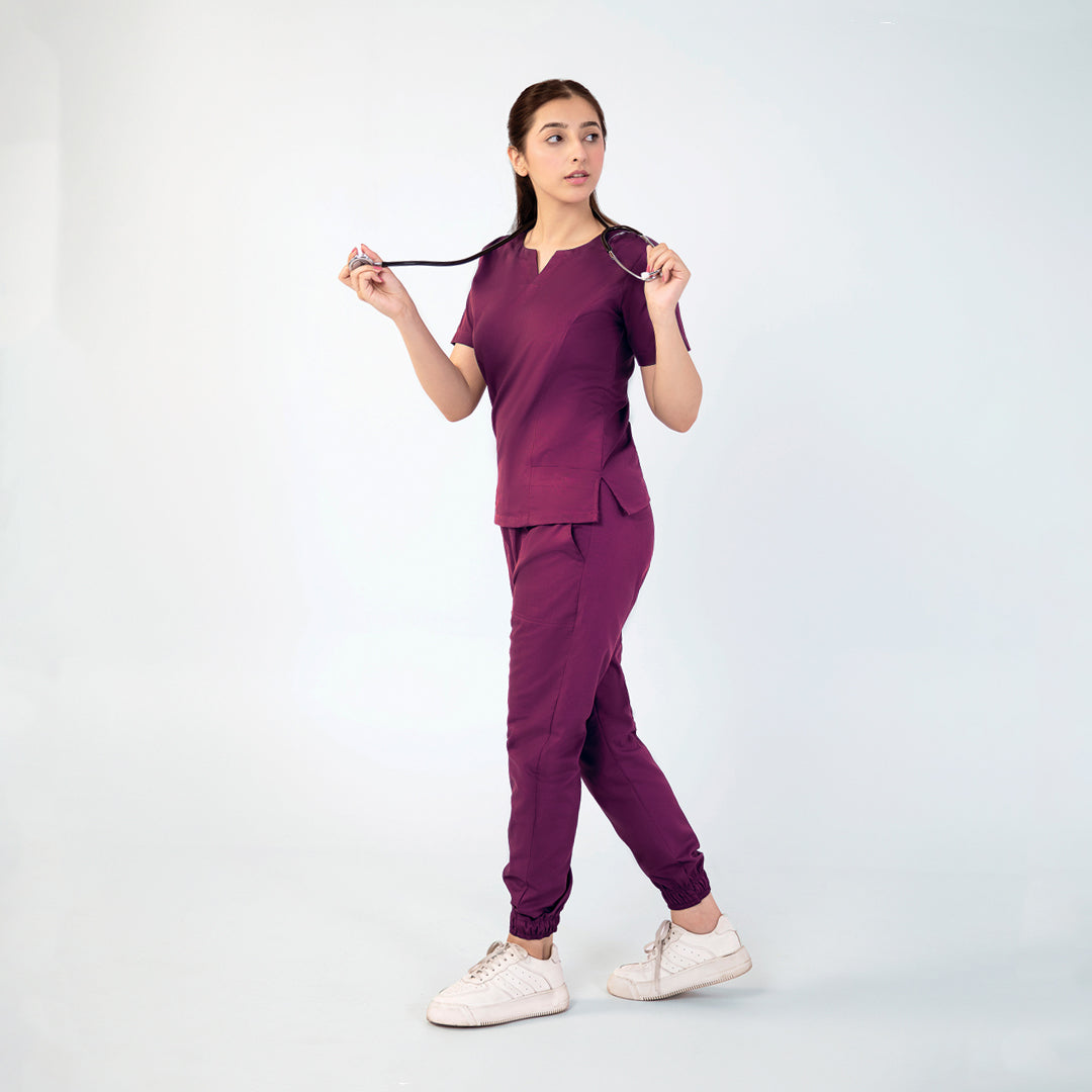 Round Neckline Scrub Set