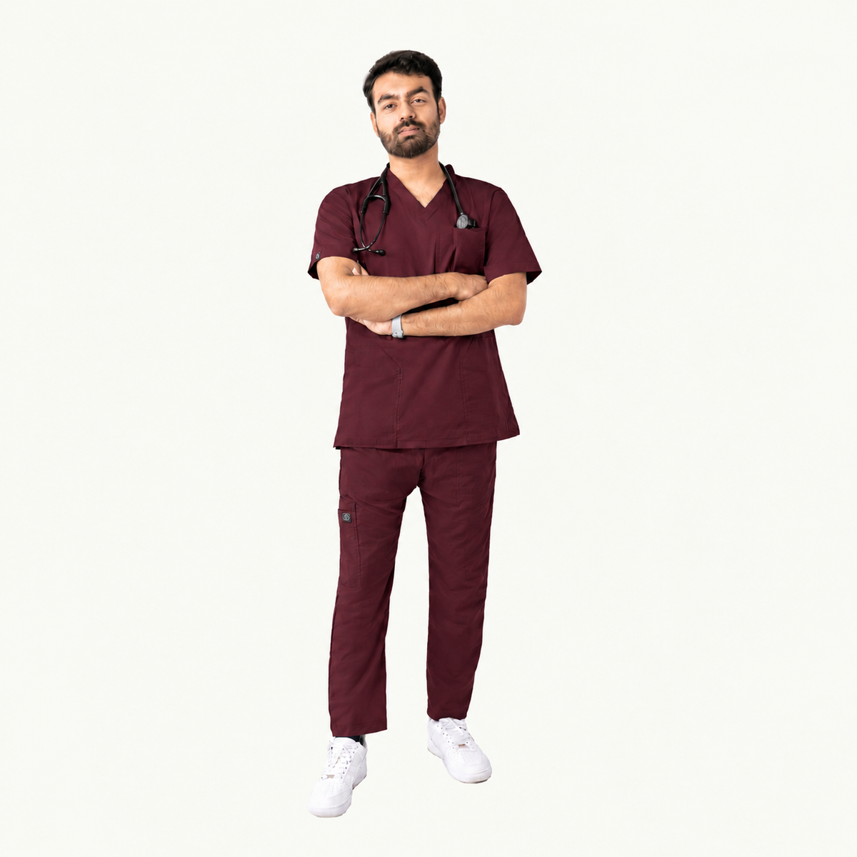 Men's Pen-Pocket Medical Scrub Set