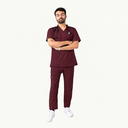 Men's Pen-Pocket Medical Scrub Set