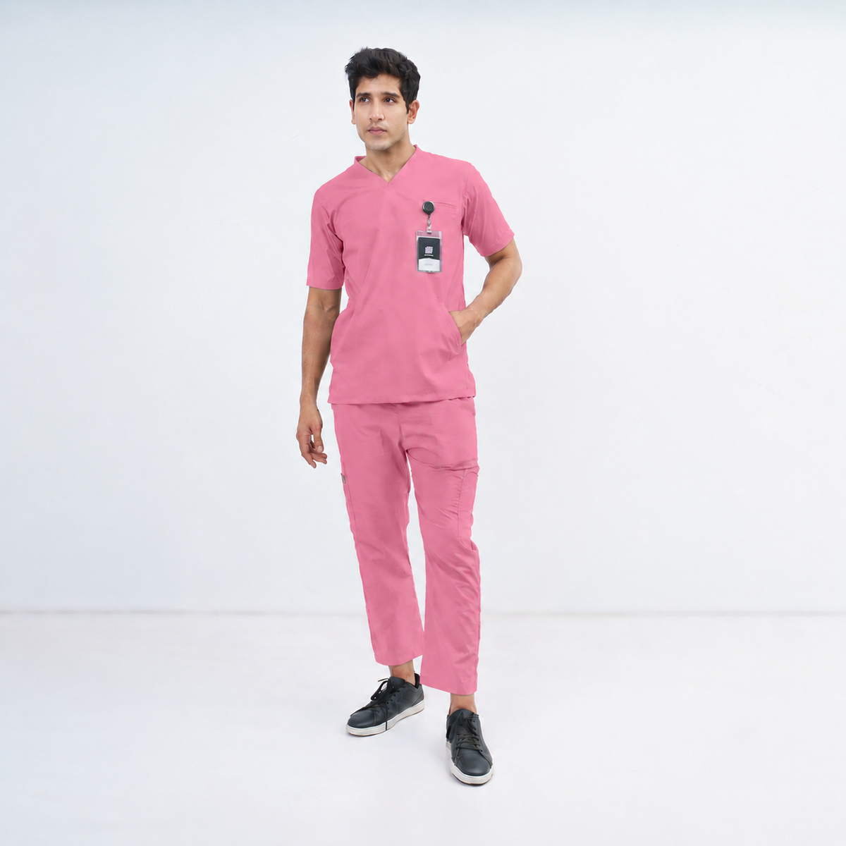 Men's Kangaroo Pocket Medical Scrub Set