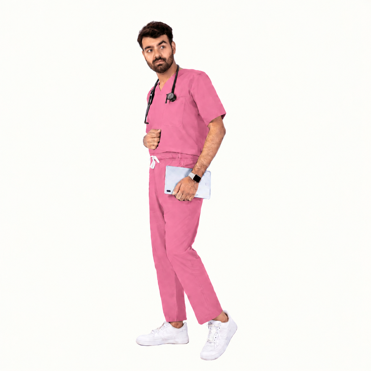 Men's Classic One-Pocket Medical Scrub Set