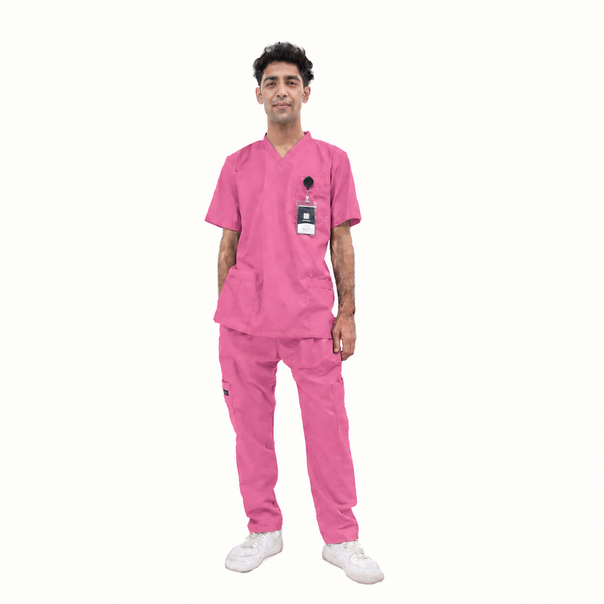 Men's Basic V-Neck Medical Scrub Set