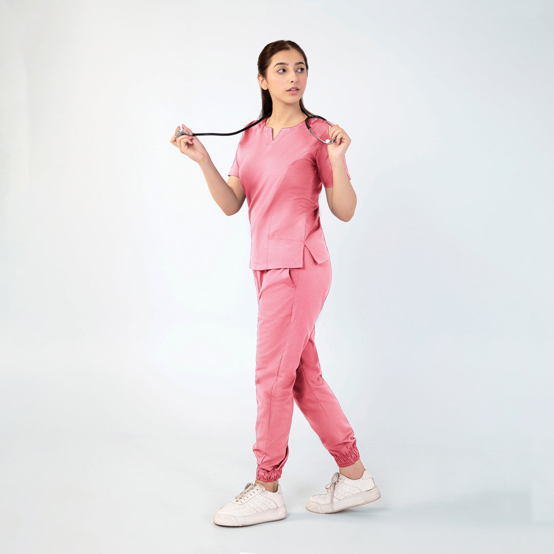 Round Neckline Scrub Set