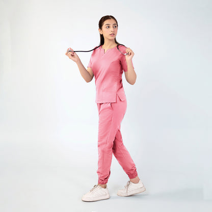 Round Neckline Scrub Set