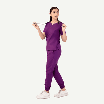 Round Neckline Scrub Set - dr.stitchess