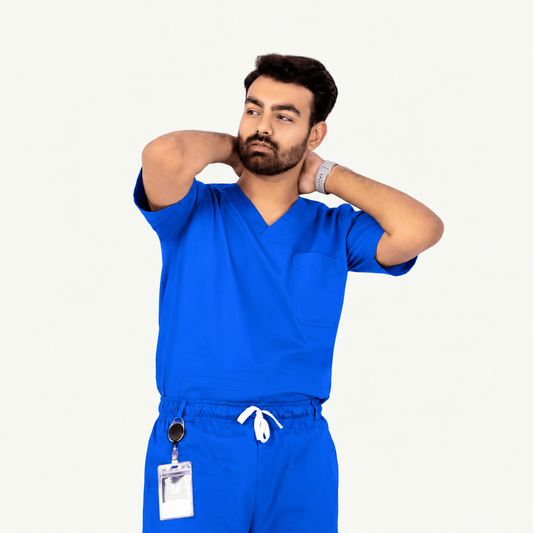 Men's Classic One-Pocket Medical Scrub Set